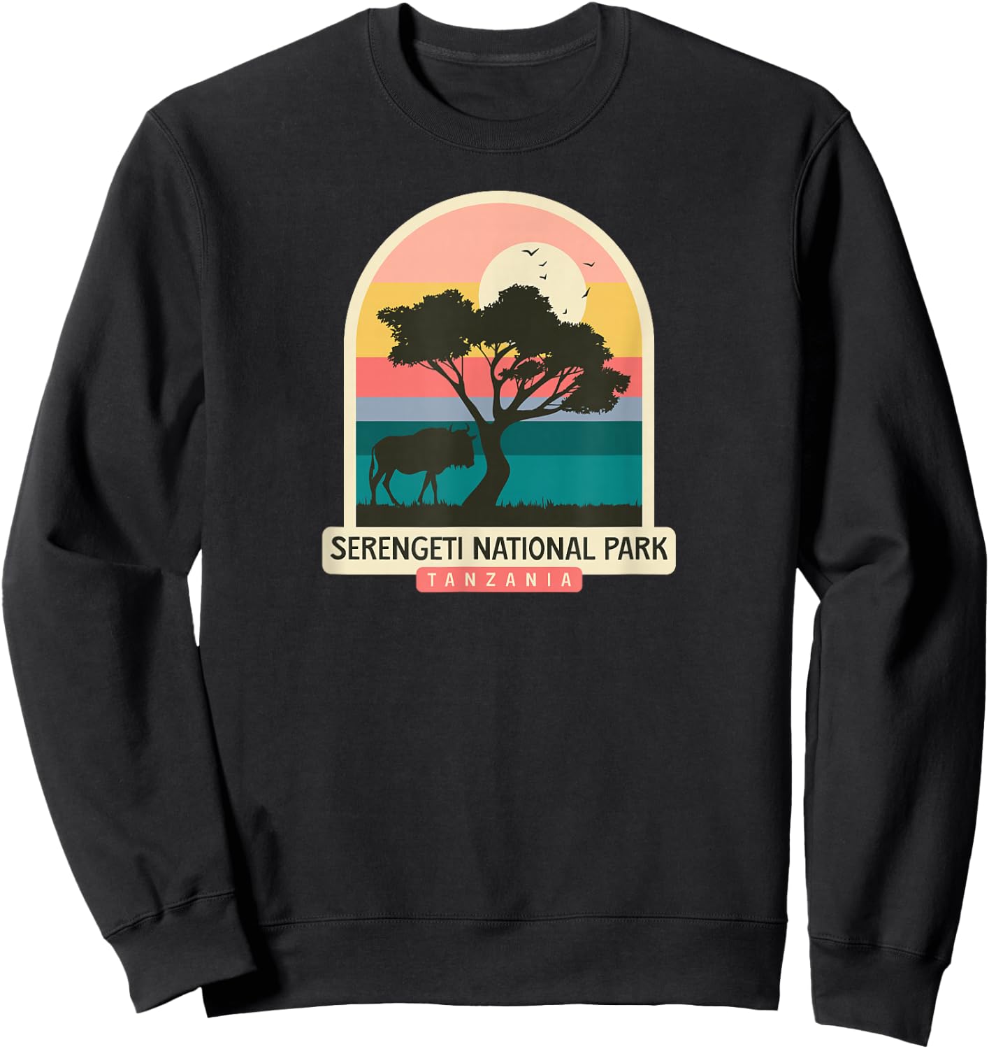 Serengeti National Park - Tanzania Sweatshirt - Sweatshirt | Black