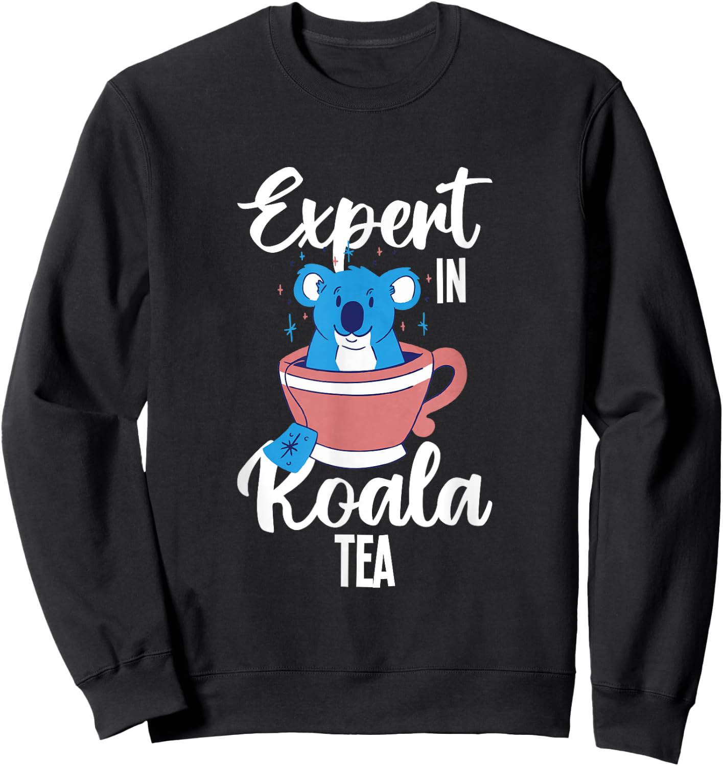 Expert in Koala Tea Pun Quality Control Manager Specialist Sweatshirt - Sweatshirt | Black