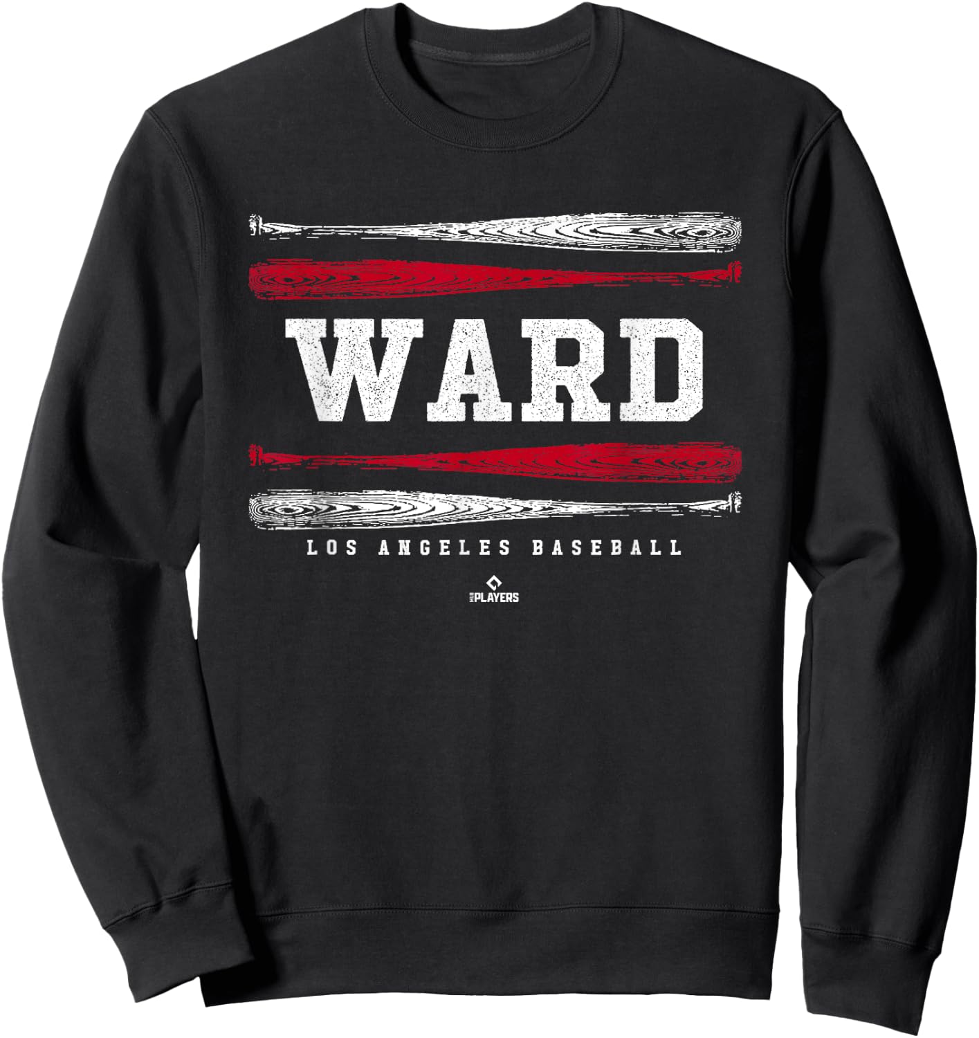 Vintage Baseball Bat Gameday Taylor Ward Los Angeles MLBPA Sweatshirt - Sweatshirt | Black