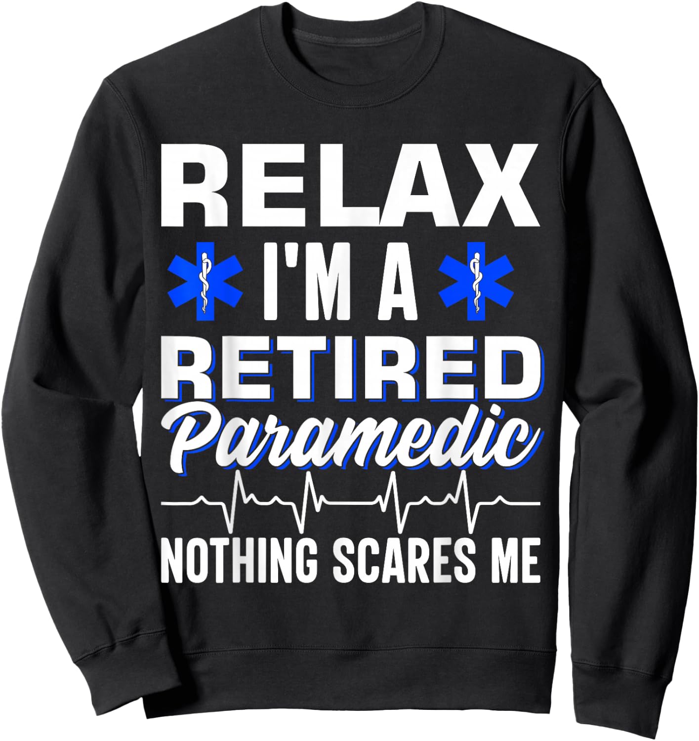 Retirement Party Ambulance First Aid EMT Retired Paramedic Sweatshirt - Sweatshirt | Black