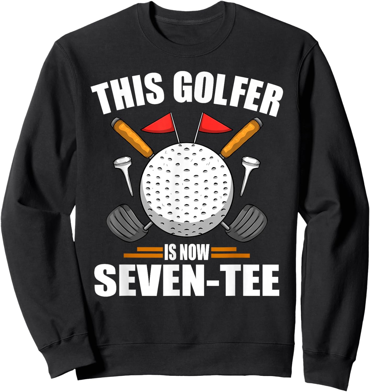 Birthday Golf Shirts 70th Year Old Golfer Golfing Sweatshirt - Sweatshirt | Black