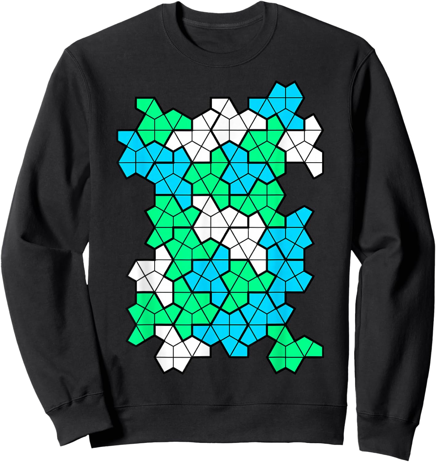 Nerdy Aperiodic Monotile Discovery Math Physics Teacher Men Women Girls Kids Sweatshirt - Sweatshirt | Black