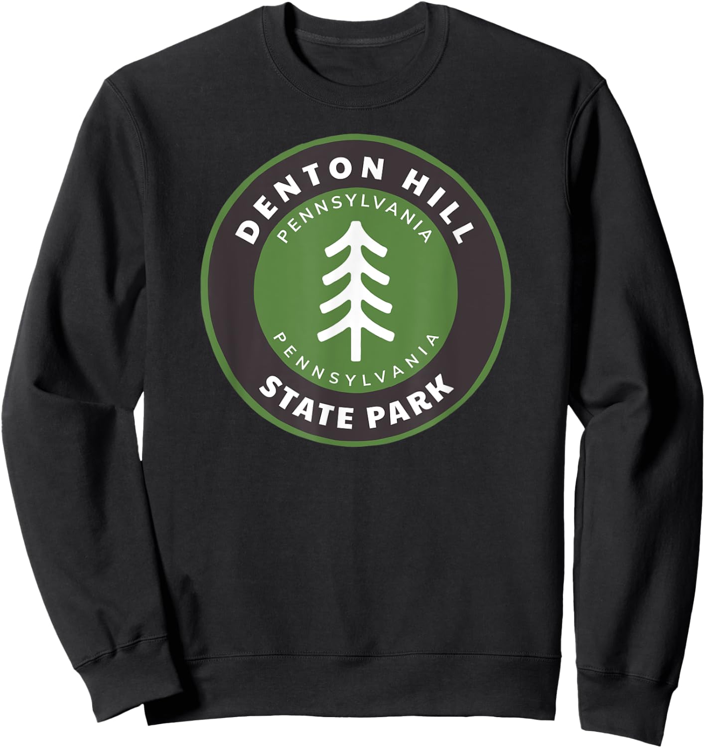 Denton Hill State Park Pennsylvania PA Vacation Souvenir Sweatshirt - Sweatshirt | Black