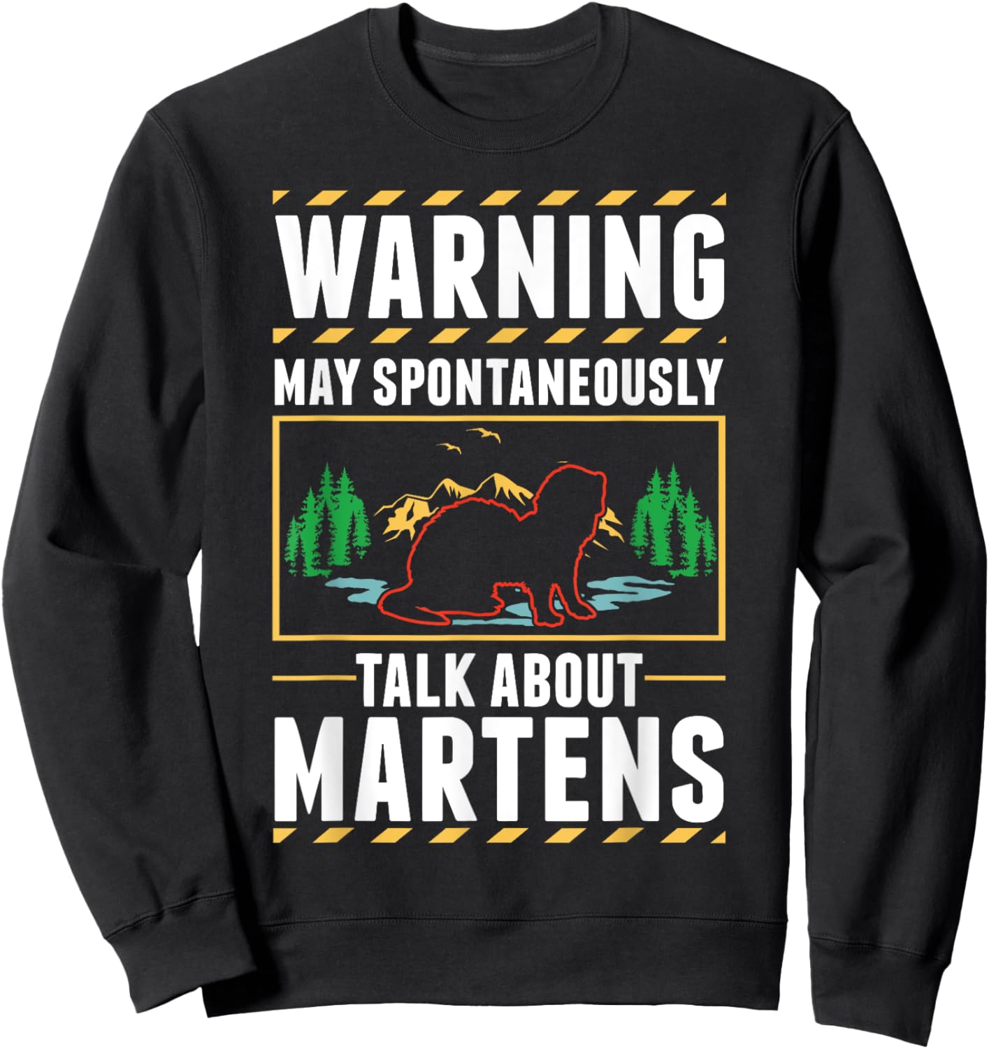 Marten Badger Pine Marten Sweatshirt - Sweatshirt | Black