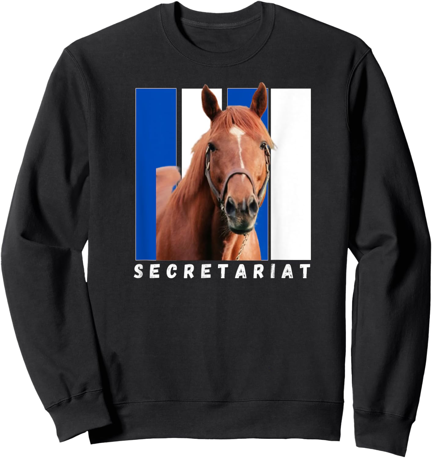Secretariat Horse, Horse Racing Shirt, Del Mar, Santa Anita Sweatshirt - Sweatshirt | Black