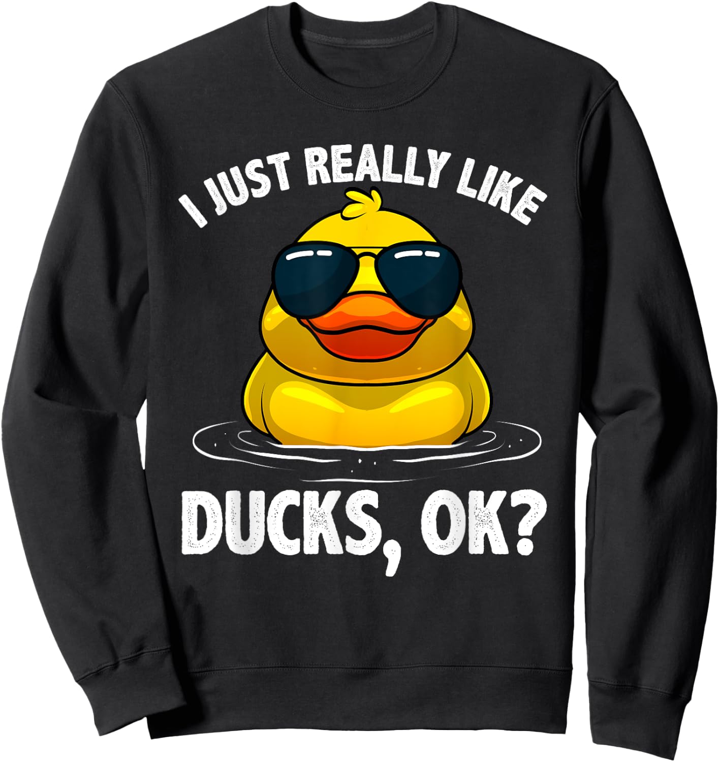 Cool Ducks Women Duck Lovers Owner Duck Hunting Bird Sweatshirt - Sweatshirt | Black