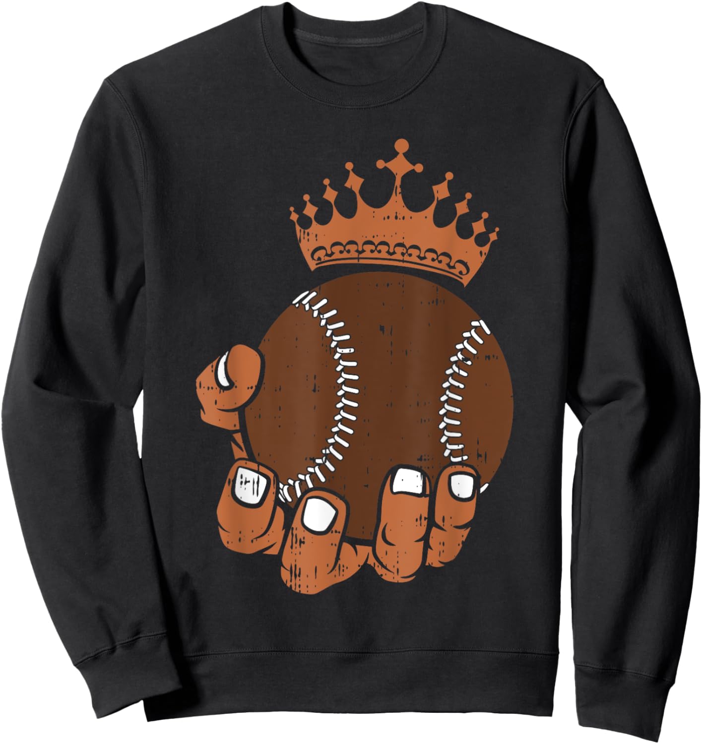 Melanin Baseball Black History Month Sport African American Sweatshirt - Sweatshirt | Black