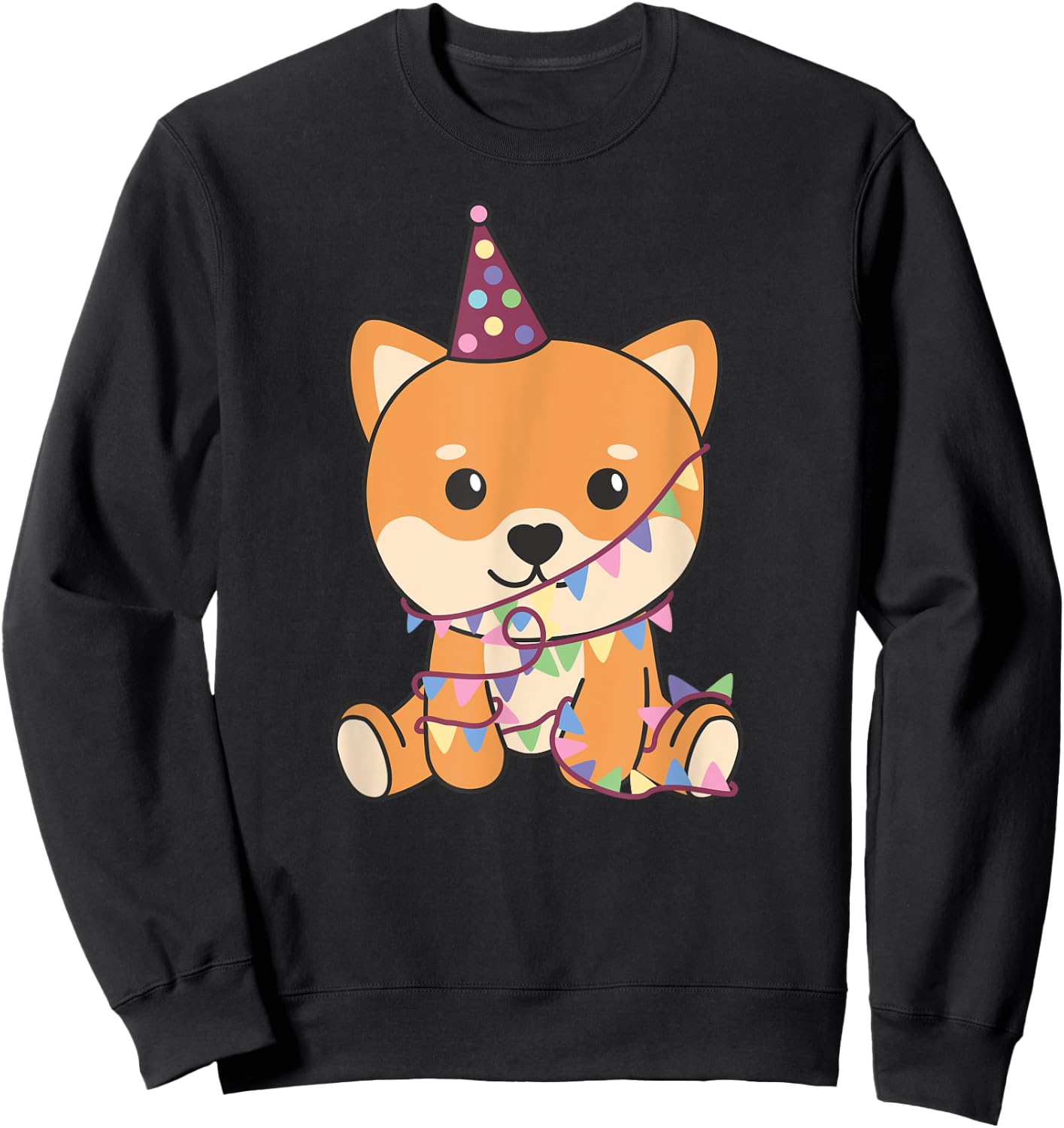 Birthday Shiba Inu For Children A Birthday Shiba Inu Sweatshirt - Sweatshirt | Black