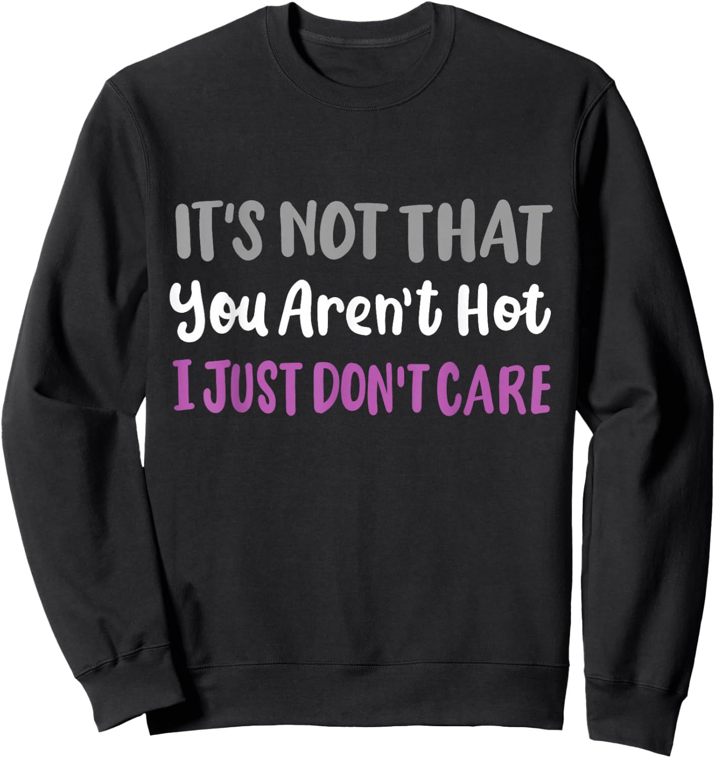 Asexual Pride Flag Ace Pride Asexuality Aromantic Funny Sweatshirt - Sweatshirt | Black