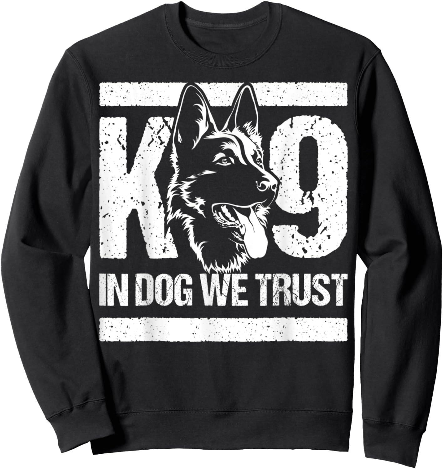K9 Dog Unit Police Officer - K-9 In Dogs We Trust Men Women Kids Sweatshirt - Sweatshirt | Black