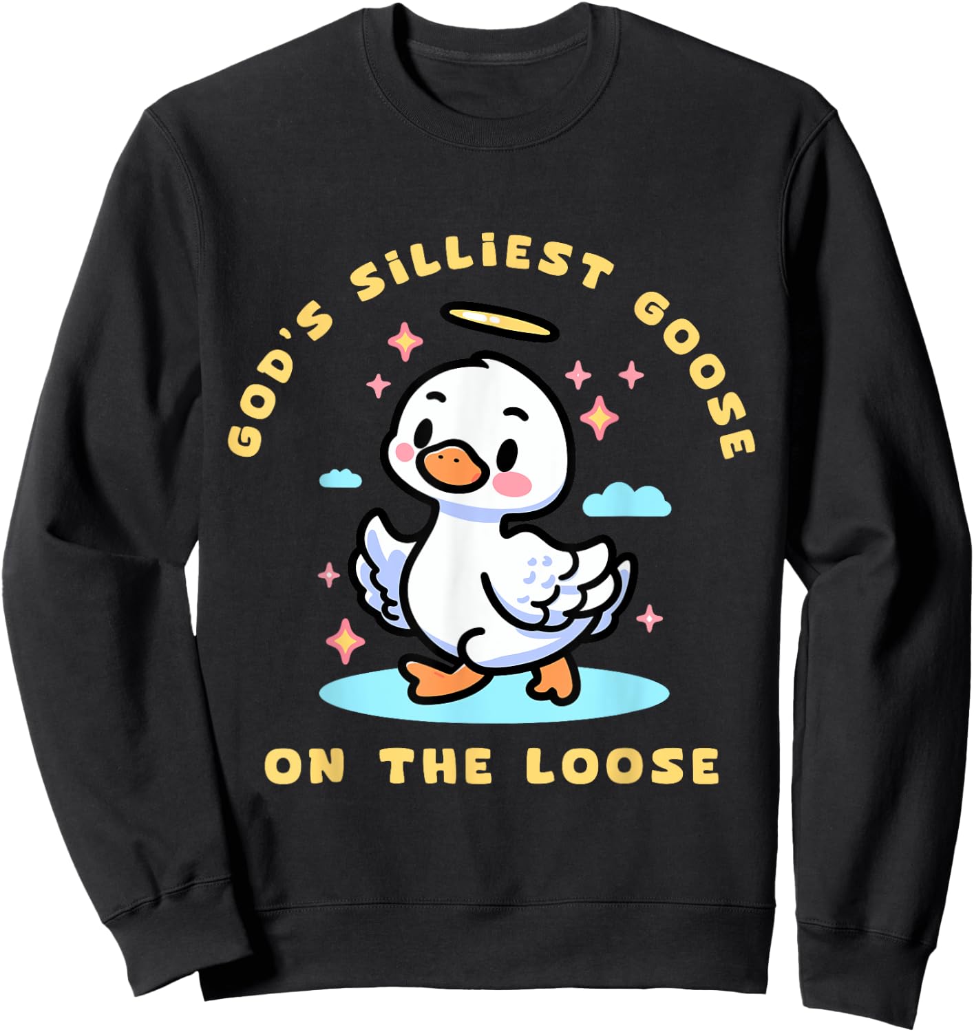 Gods Silliest Goose Costume for Kids Funny Gifts Silly Goose Sweatshirt - Sweatshirt | Black