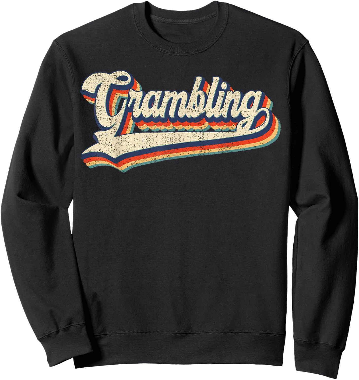 Gram bling school sport name vintage retro Gift Sweatshirt - Sweatshirt | Black
