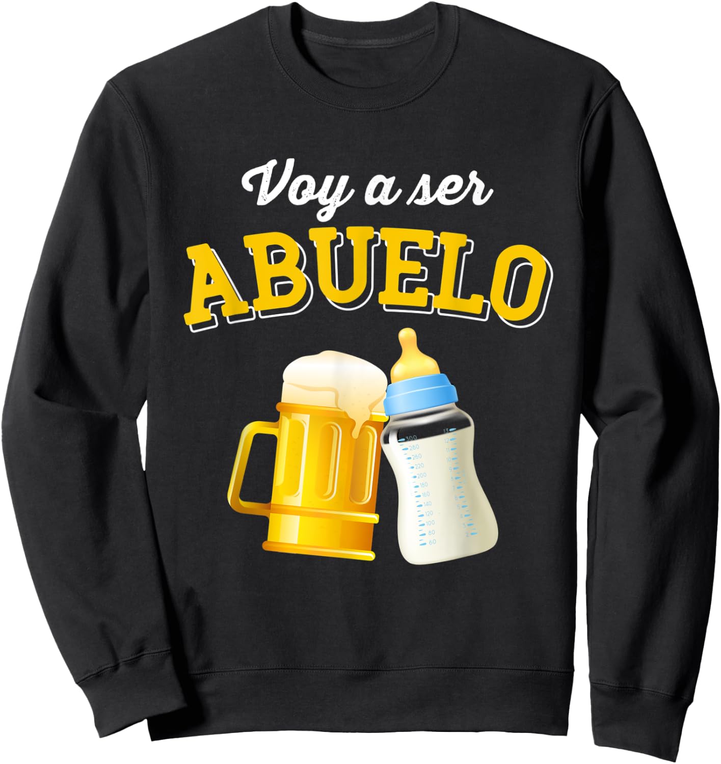 I'm going to be grandpa - future grandpa in 2021 beer bottle Sweatshirt - Sweatshirt | Black