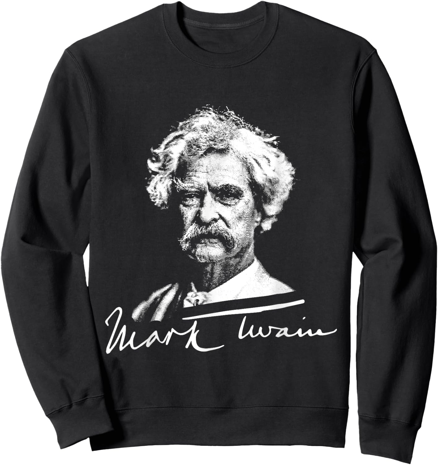 Mark Twain Old Gentleman Vintage Art Sweatshirt - Sweatshirt | Black