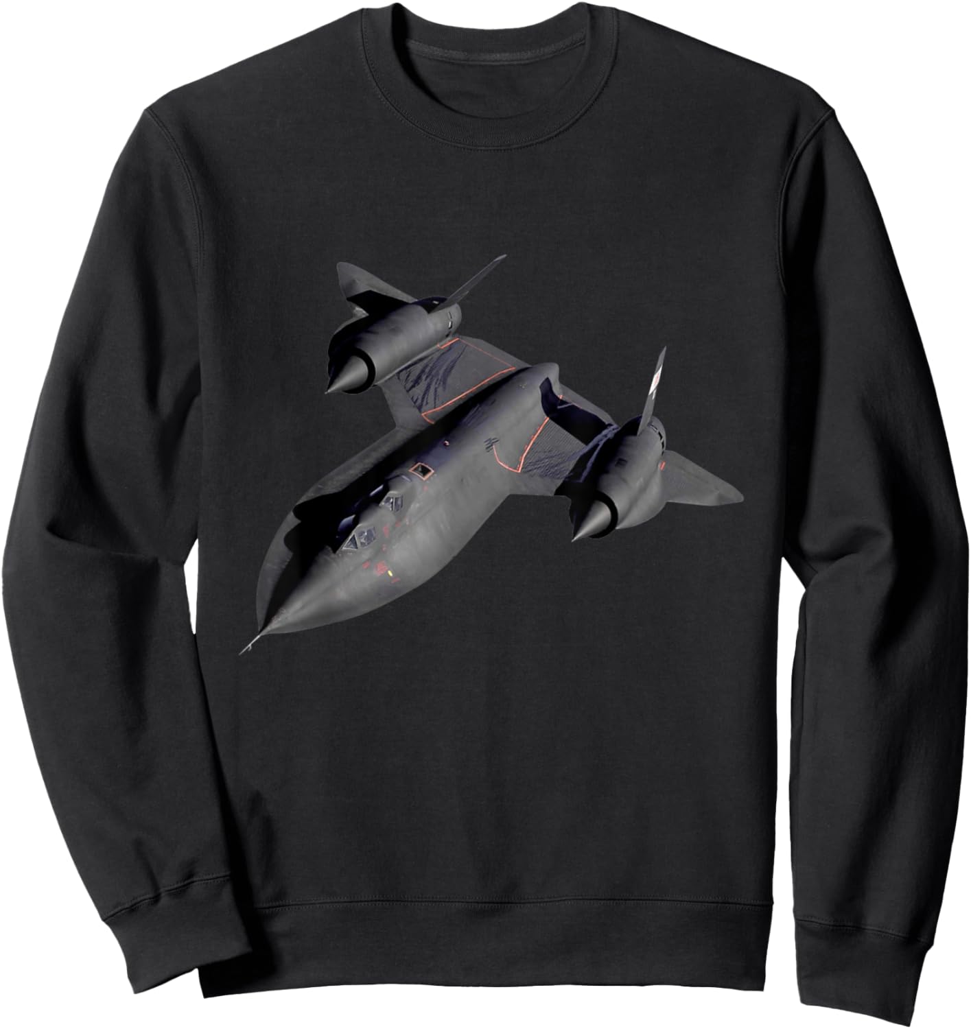 SR-71 Blackbird Airplane Sweatshirt - Sweatshirt | Black
