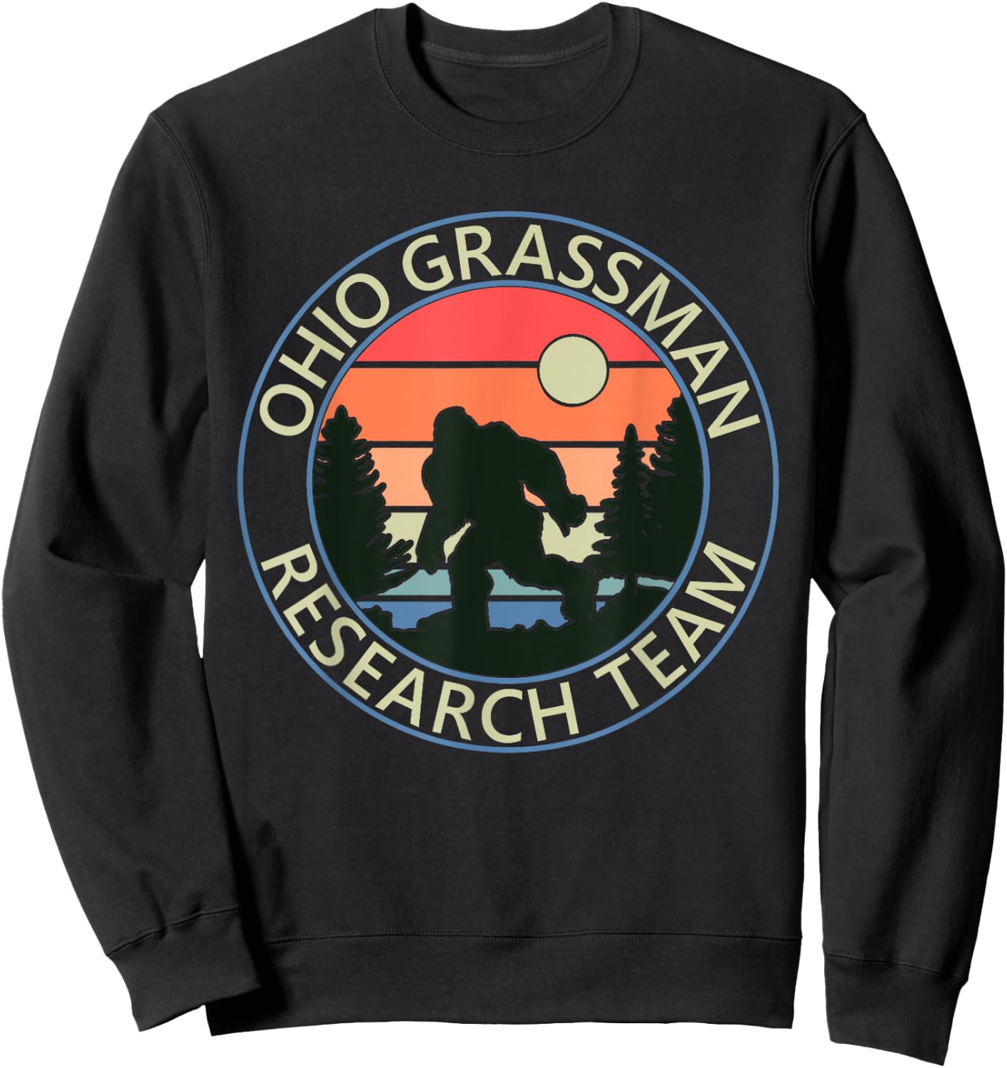 Ohio Grassman Research Team Fun Camping Hiking Outdoors Sweatshirt - Sweatshirt | Black