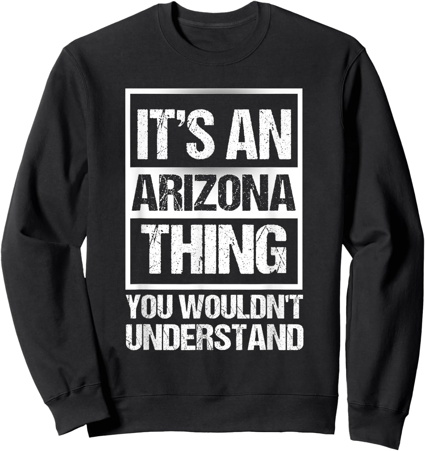 Retro Vintage Souvenir Arizona Sweatshirt - Sweatshirt | Black