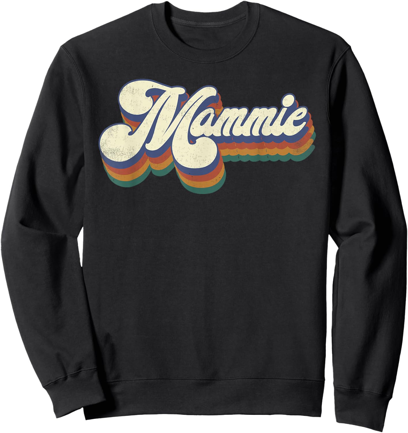 Mammie Gifts For Grandma Retro Vintage Mother's Day Mammie Sweatshirt - Sweatshirt | Black