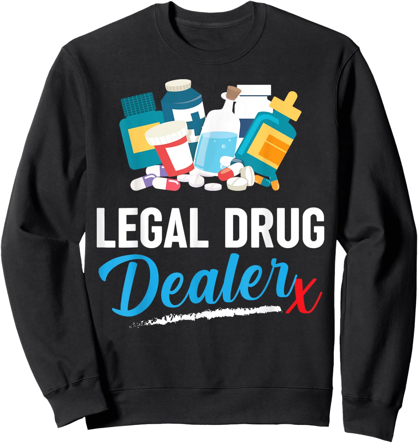 Nurse & Doctor -Adults Black Small Sweatshirt - Sweatshirt | Black