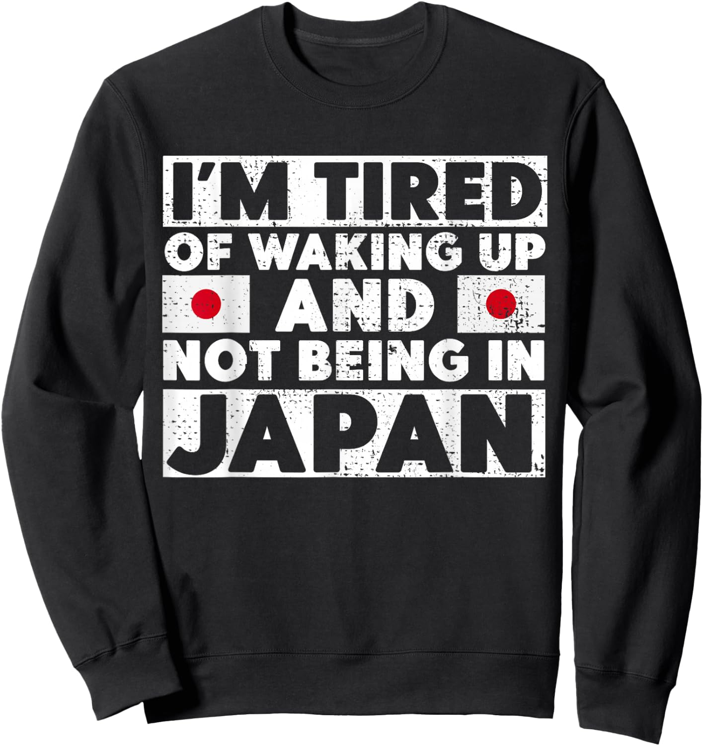 Japanese Themed Gifts - I Love Japan Tokyo Visits Culture Sweatshirt - Sweatshirt | Black