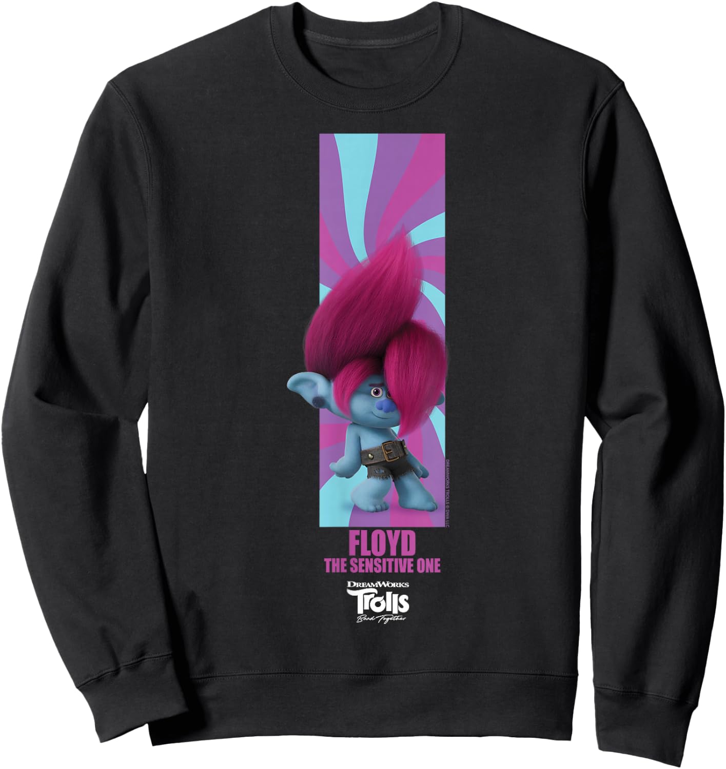 DreamWorks Trolls Band Together BroZone Floyd Sweatshirt - Sweatshirt | Black