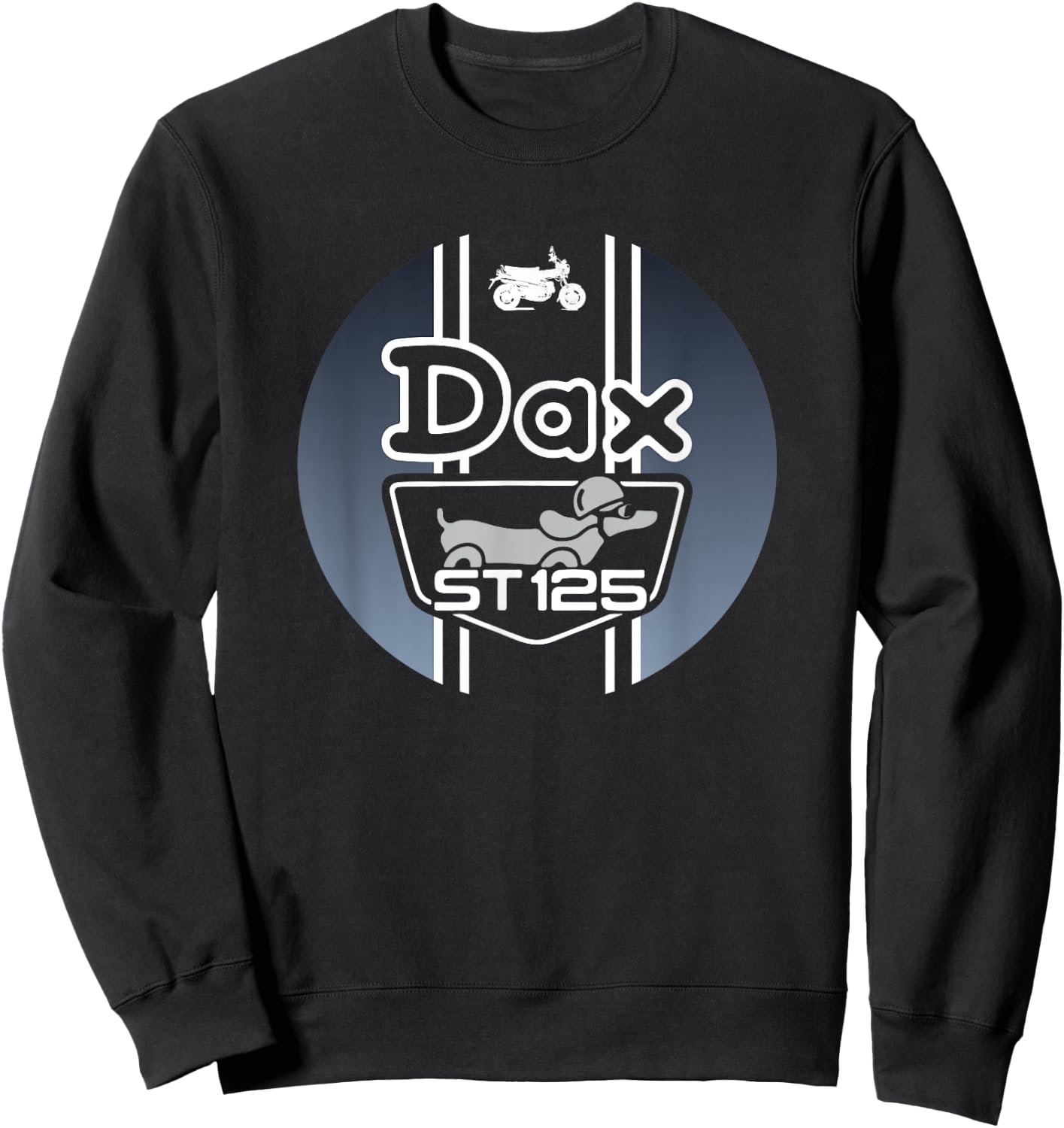 Dax ST125 Grey Graphic Sweatshirt - Sweatshirt | Black