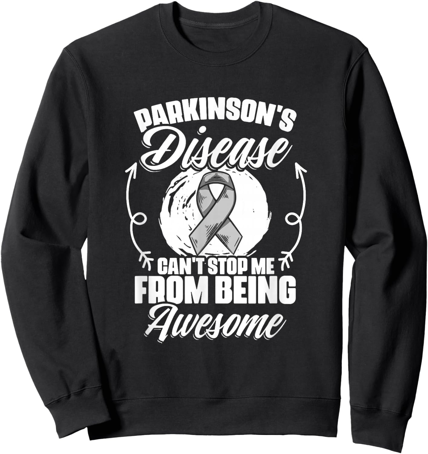 Being Awesome PD Patients Parkinson's Disease Warrior Sweatshirt - Sweatshirt | Black