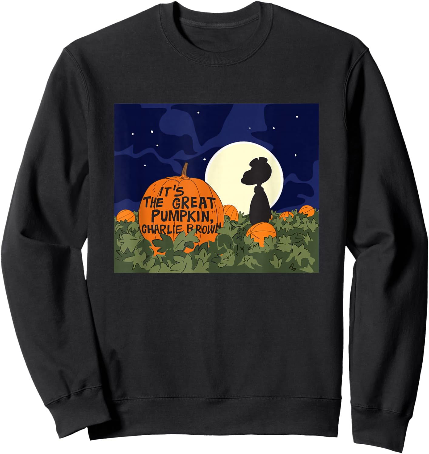 Peanuts Snoopy Its The Great Pumpkin Sweatshirt - Sweatshirt | Black
