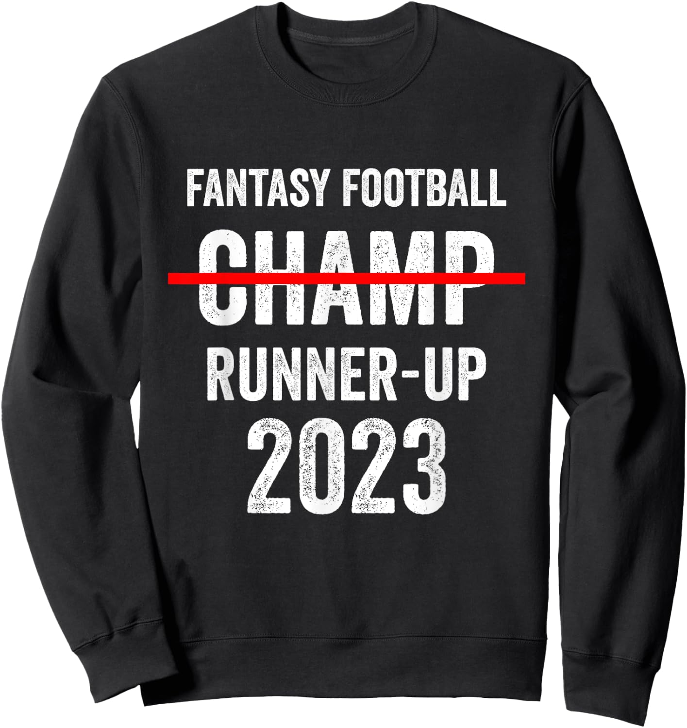 Fantasy Football 2023 League Runner-Up, 2023 FFL 2nd Place Sweatshirt - Sweatshirt | Black