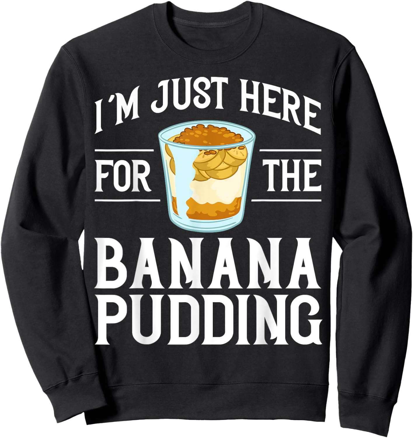 Banana Pudding Recipe Ice Cream Women Girls Kids Sweatshirt - Sweatshirt | Black