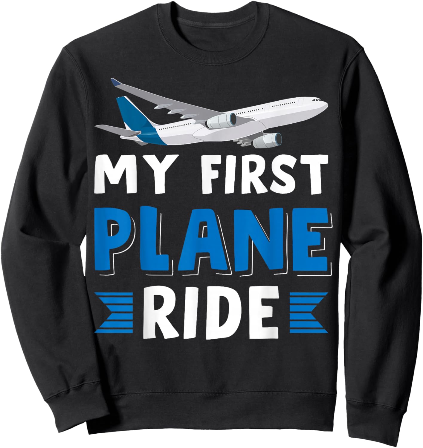My First Plane Ride Sweatshirt - Sweatshirt | Black
