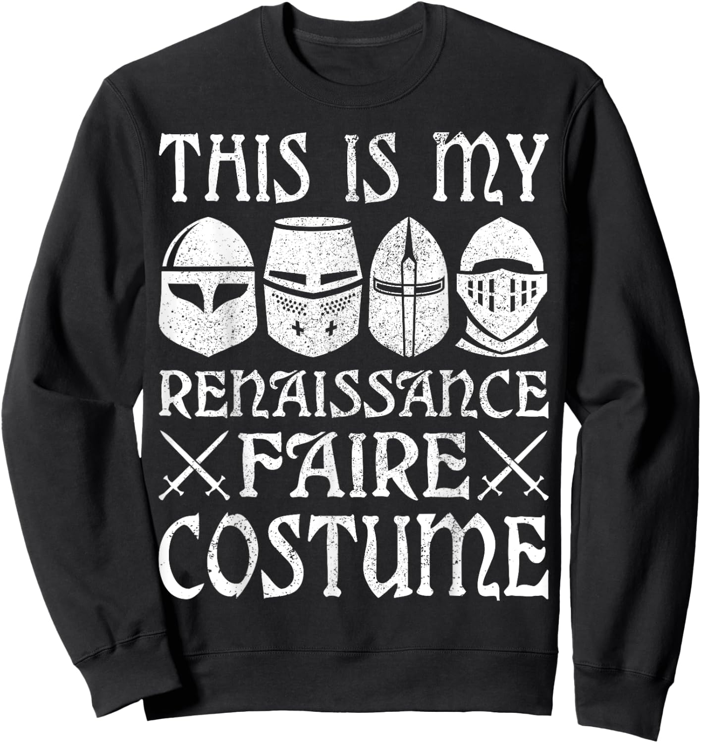 This Is My Renaissance Faire Costume Men Boys Kids Outfit Sweatshirt - Sweatshirt | Black