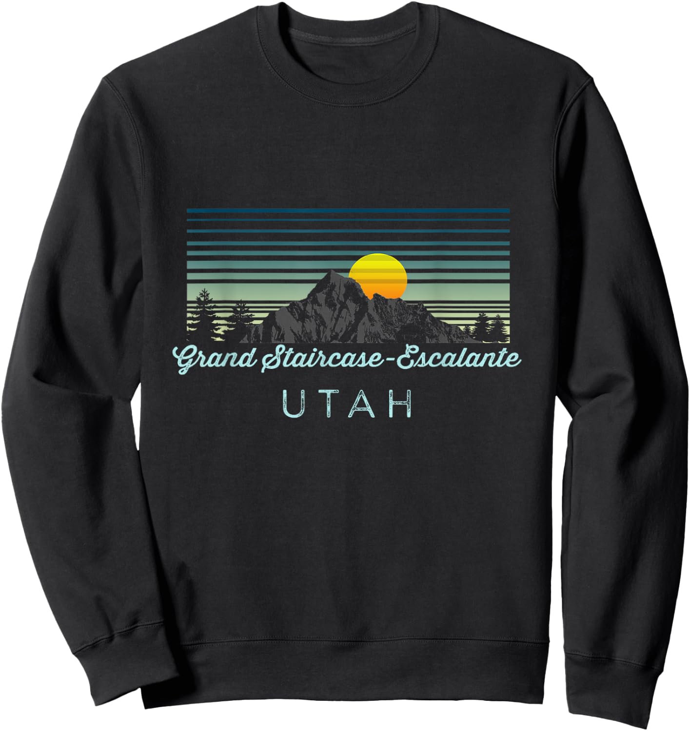 Grand Staircase-Escalante Retro Clothes & Gear - Souvenir Sweatshirt - Sweatshirt | Black