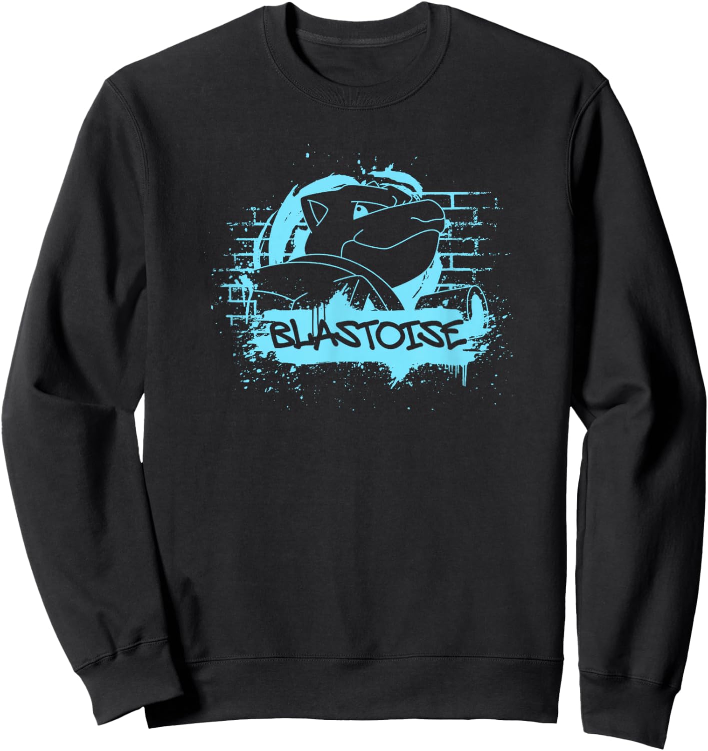 Pokémon Blastoise Blue Street Art Graffiti Logo Sweatshirt - Sweatshirt | Black