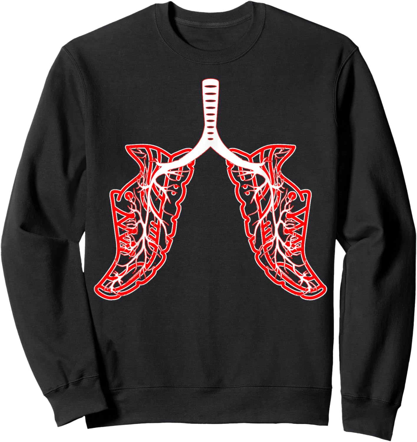 Running Jogging, Funny Running shirt, Running Shoe Lungs Sweatshirt - Sweatshirt | Black