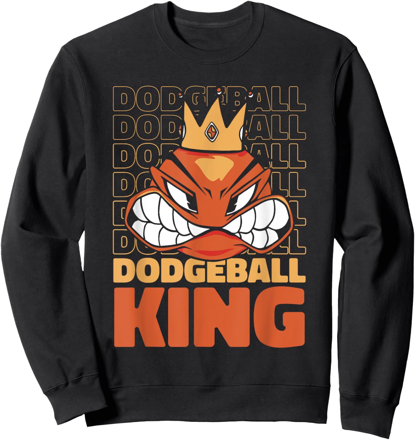 Dodgeball King Game Prisonball Team Player Dodgeball Sweatshirt - Sweatshirt | Black