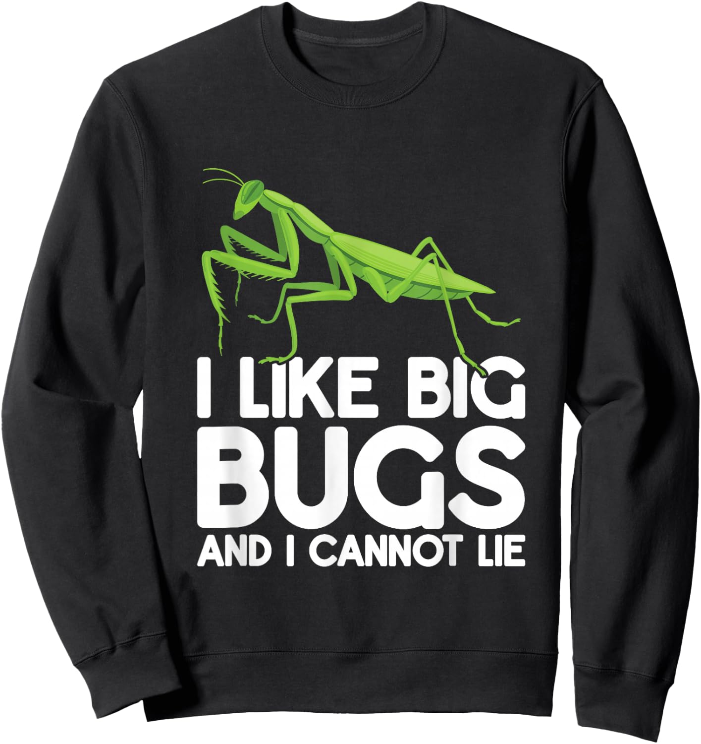 Praying Mantis Insects Bug Love Praying Mantis Retro Sweatshirt - Sweatshirt | Black