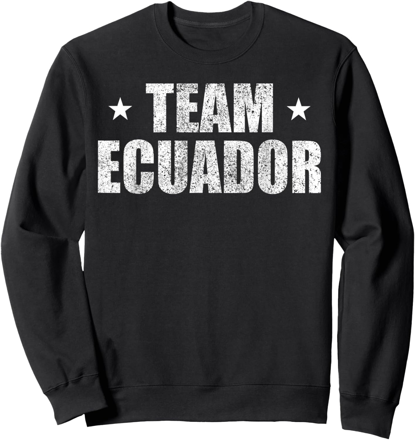 Team Ecuador Patriotic Country Support Retro Kids Men Sweatshirt - Sweatshirt | Black