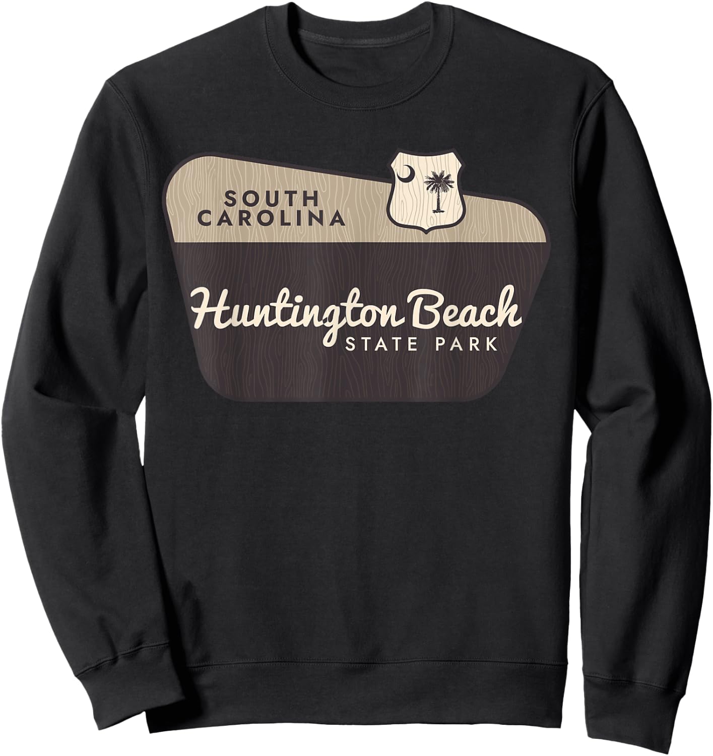 Huntington Beach State Park South Carolina Welcome Souvenir Women Kids Sweatshirt - Sweatshirt | Black