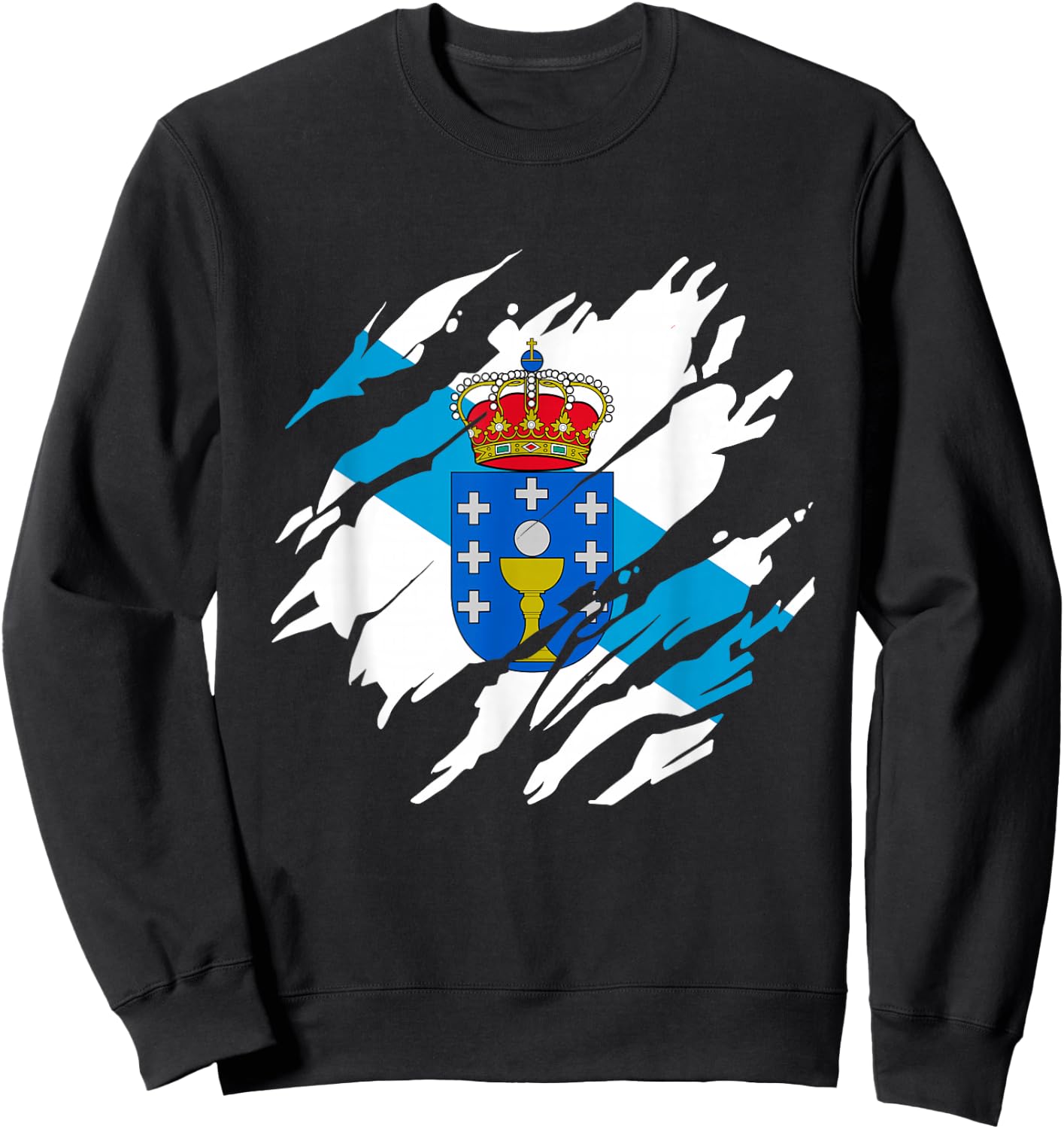 Galicia Galicia Flag Sweatshirt - Sweatshirt | Black