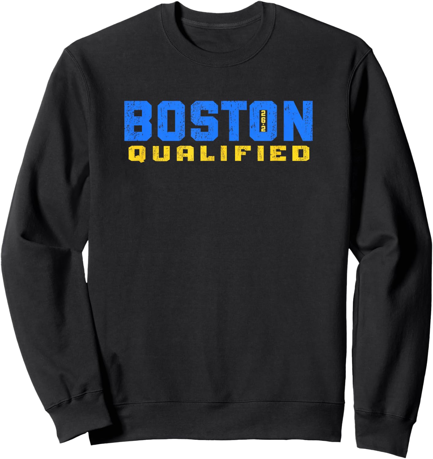 Boston 26.2 Qualified Shirt Runner in Training Qualifier Sweatshirt - Sweatshirt | Black
