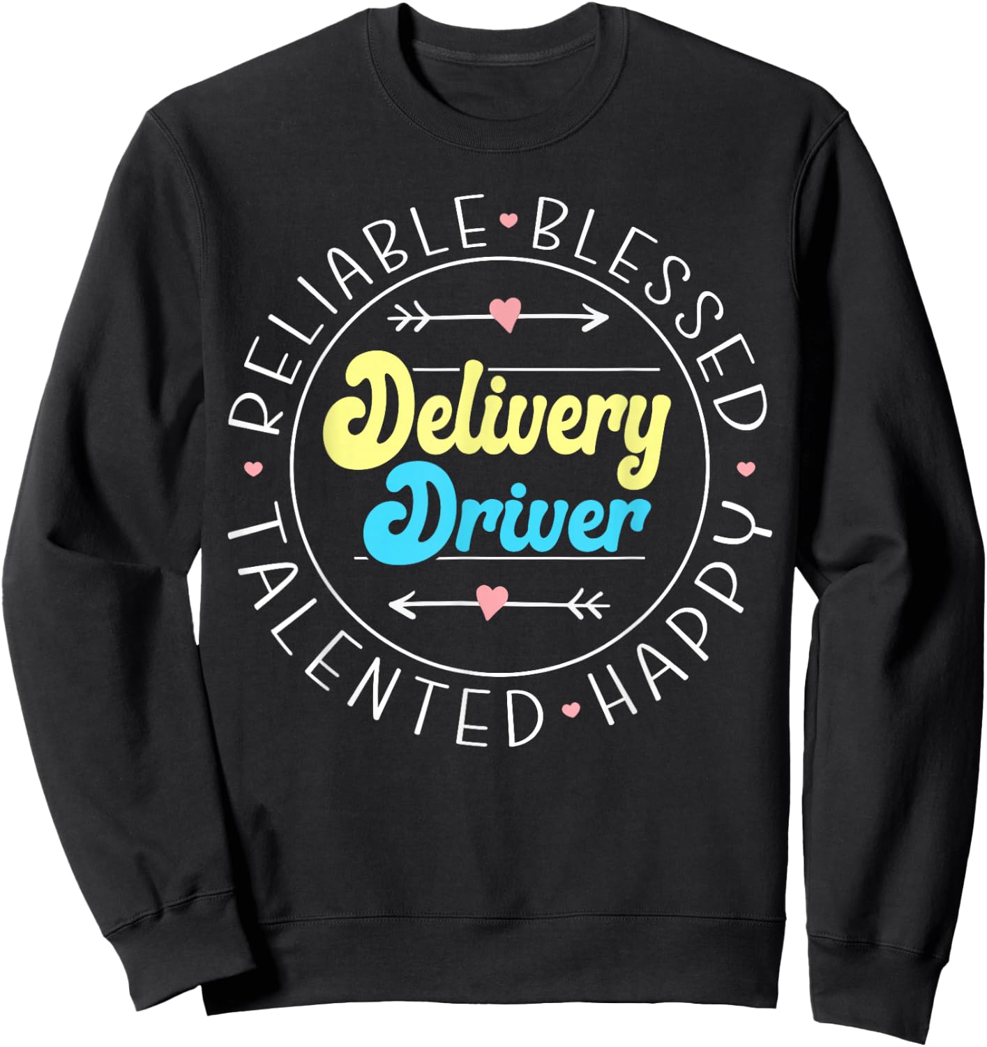 Funny Delivery Truck Driver Courier Postal Worker Delivery Driver - Men's Classic Fit Black Short Sleeve - Small Sweatshirt - Sweatshirt | Black