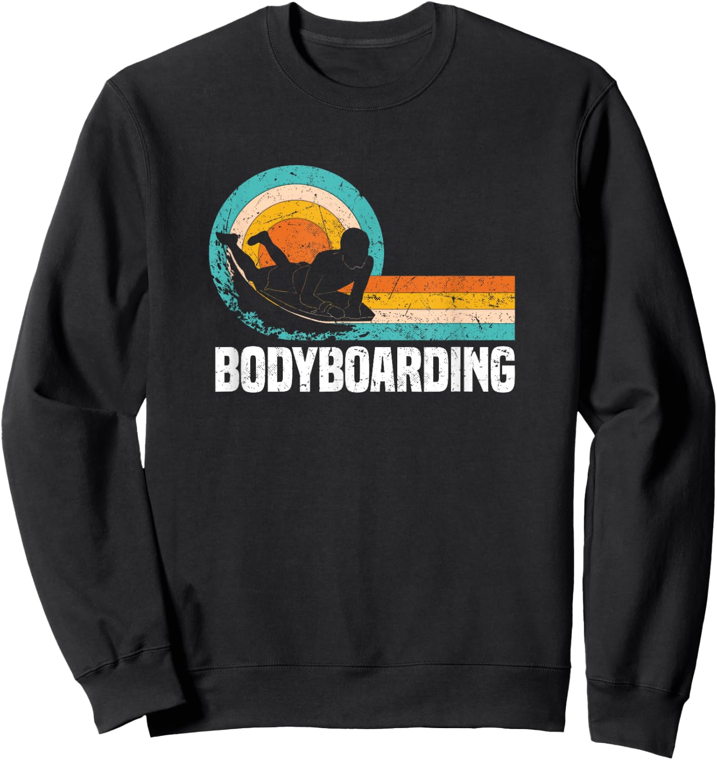 Bodyboarding | Bodyboarder Water Sports Sweatshirt - Sweatshirt | Black