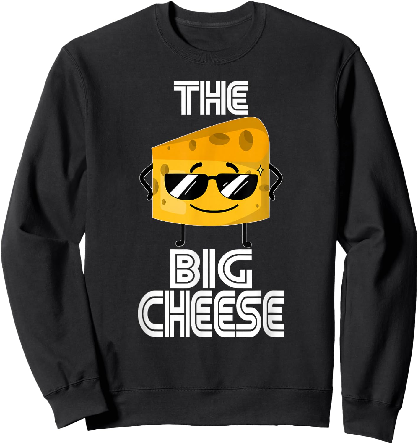 Who's Boss Here- The CEO Dad Funny Sunglasses The Big Cheese Sweatshirt - Sweatshirt | Black