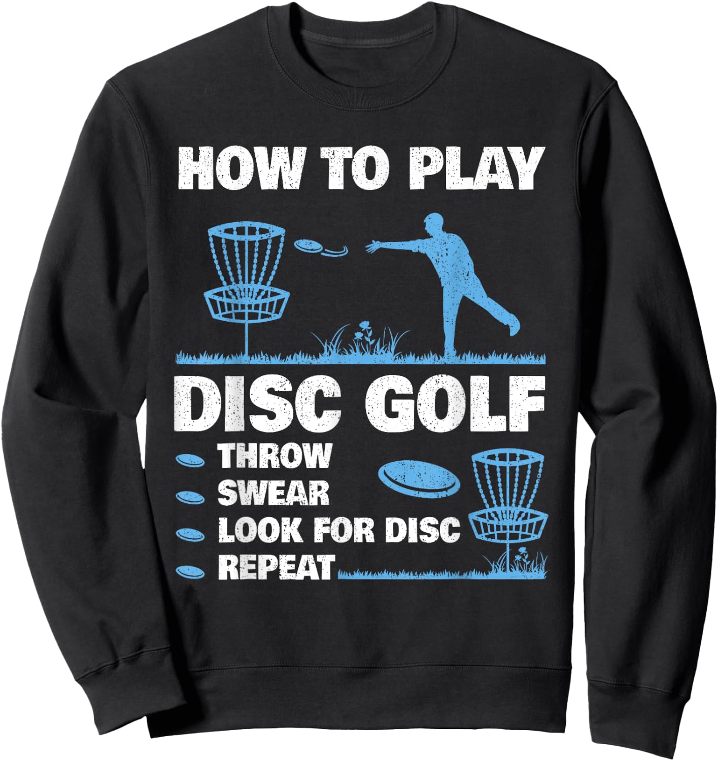 Best Disc Golf Women Disc Golf Tournament Player Sweatshirt - Sweatshirt | Black