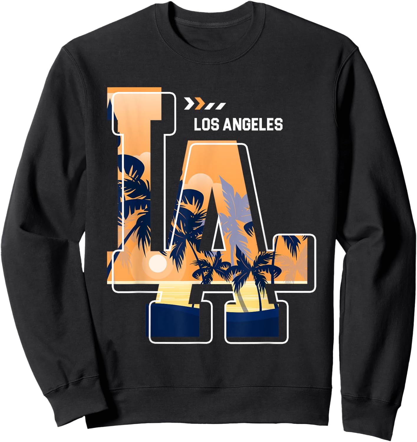 Los Angeles LA California Dogs -Adults and Kids , Black, Short Sleeve, Modern, T Back, Letter Print, , Regular Fit, XS/S, US Size Sweatshirt - Sweatshirt | Black