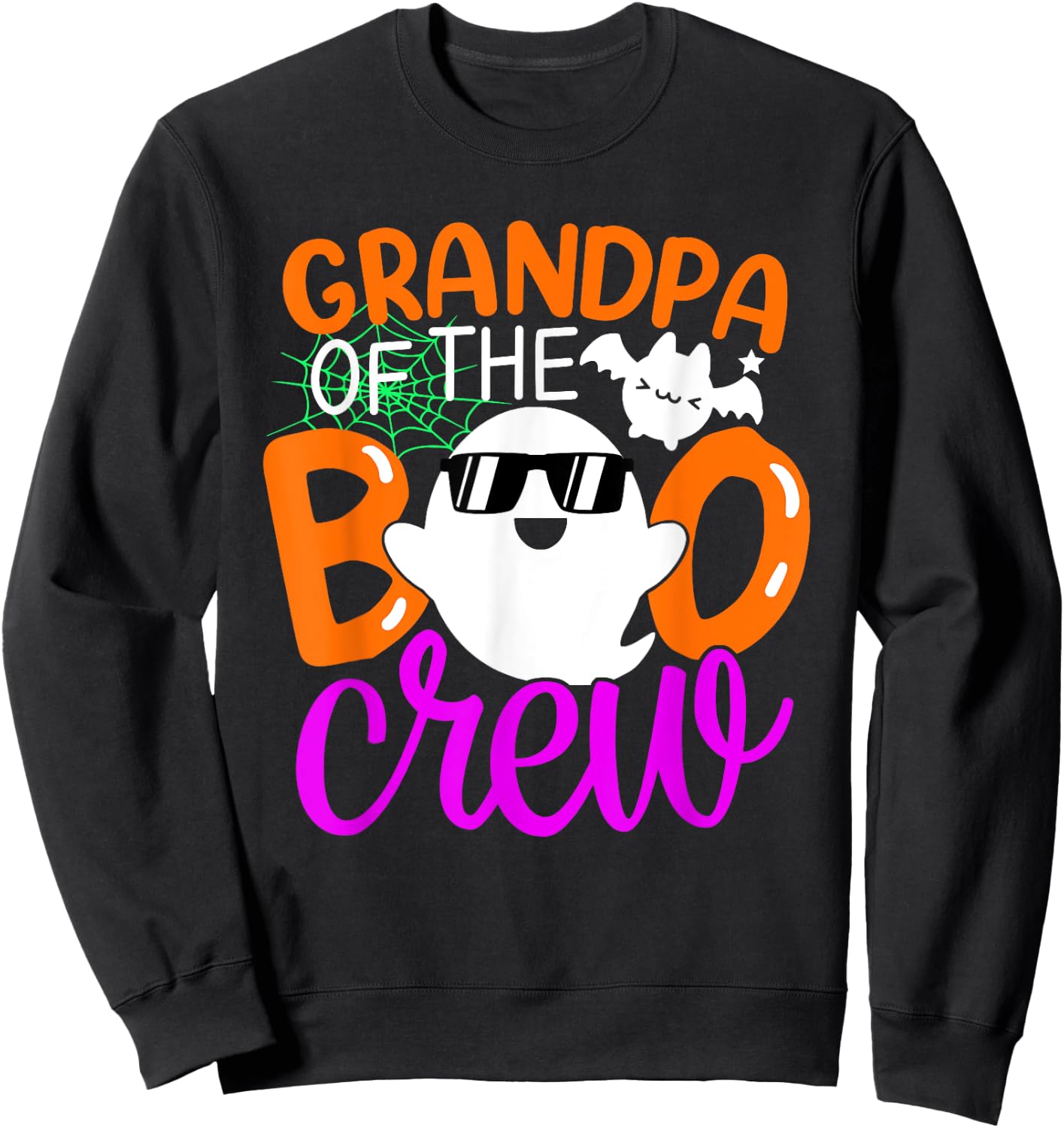 Grandpa Of The Boo Crew Shirt Halloween Family Matching Sweatshirt - Sweatshirt | Black