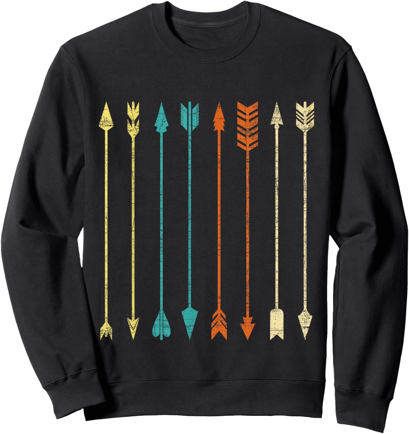 Colorful Arrows - Archery Bowman Bowhunting Archer Sweatshirt - Sweatshirt | Black