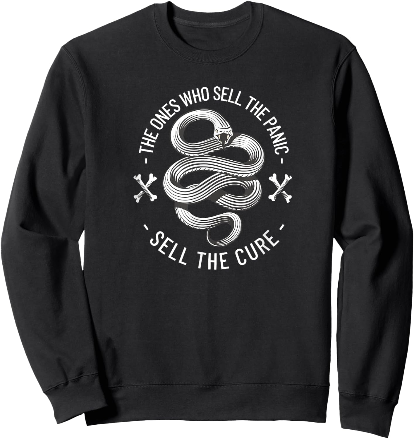 The Ones Who Sell the Panic Sell The Cure Rebel Plague Sweatshirt - Sweatshirt | Black