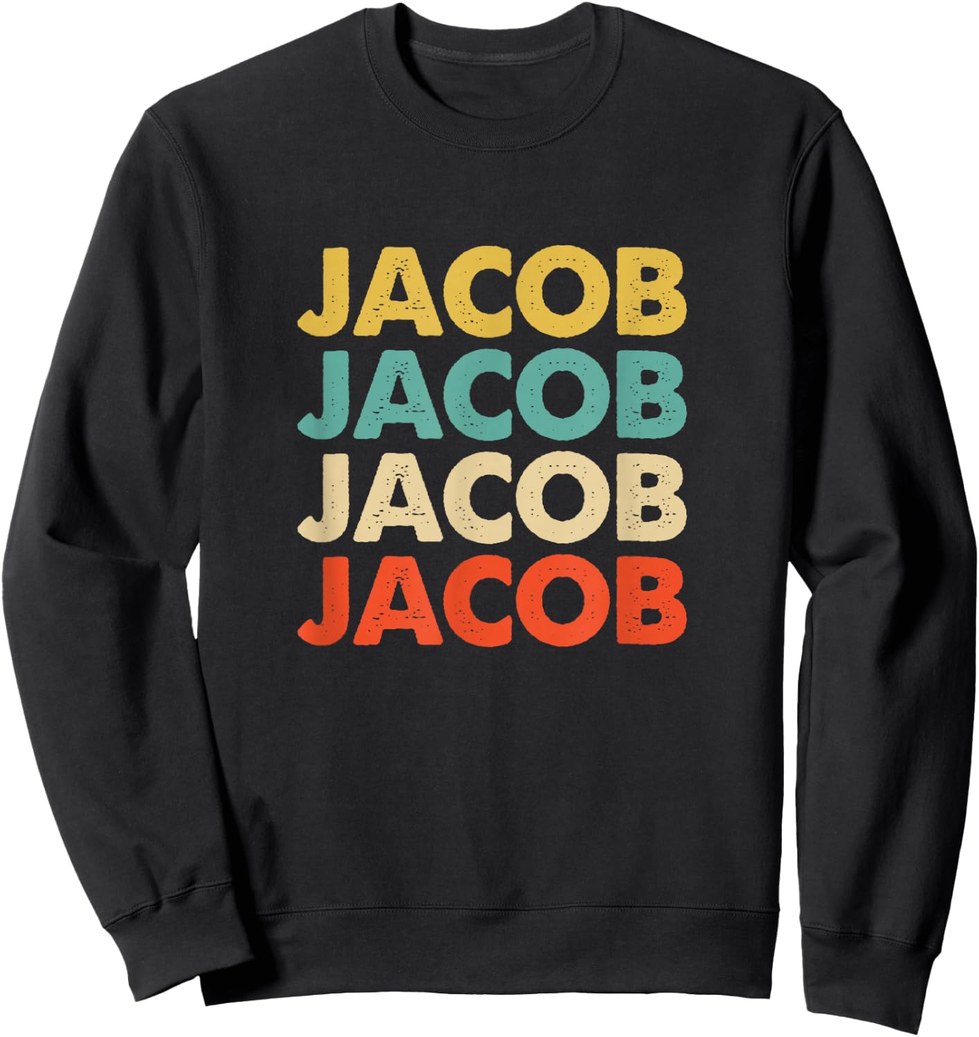 Jacob Name Sweatshirt - Sweatshirt | Black